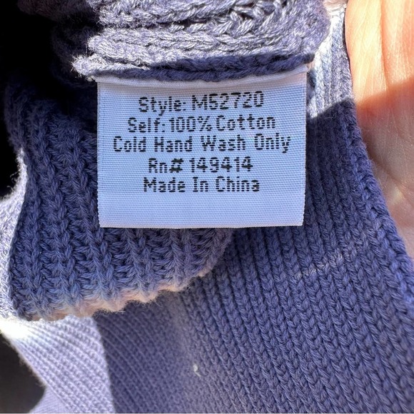 Johnny Was - Tie Dye Pullover V neck Sweater, Indigo, size: Large - Picture 2 of 10